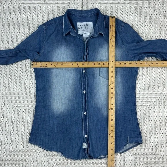 Frank & Eileen Famous Denim Shirt Size L - Picture 9 of 17